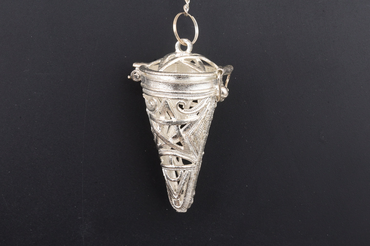 Silver Metal Cage Pendants