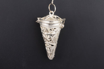 Silver Metal Cage Pendants