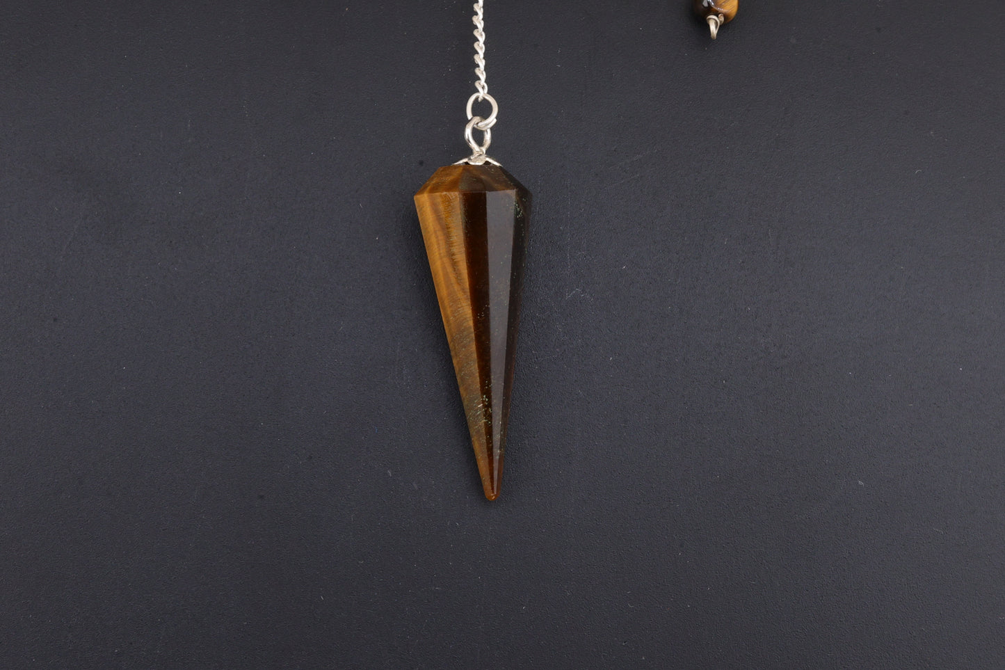 Tiger Eye Faceted Pendulums