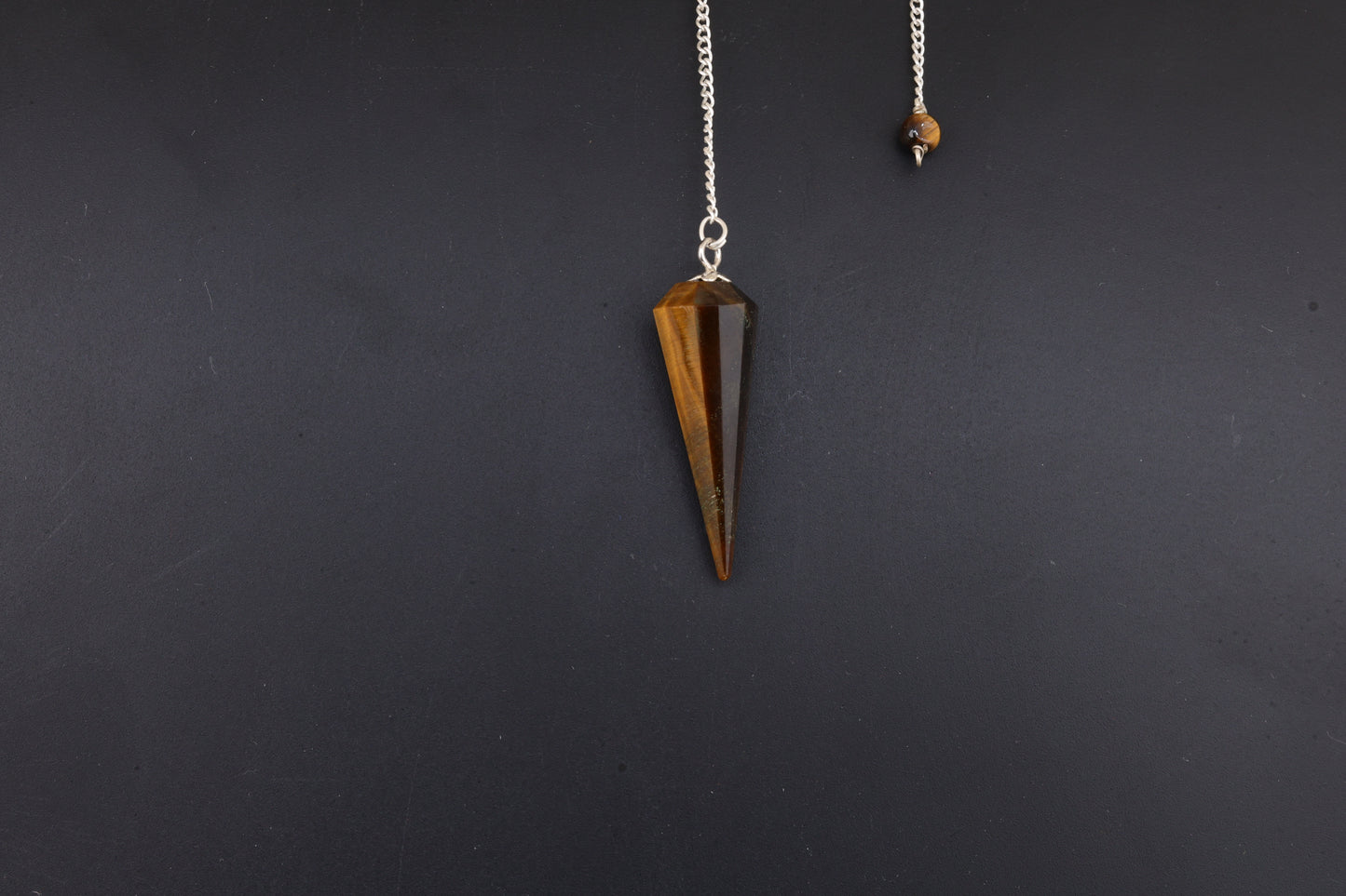 Tiger Eye Faceted Pendulums