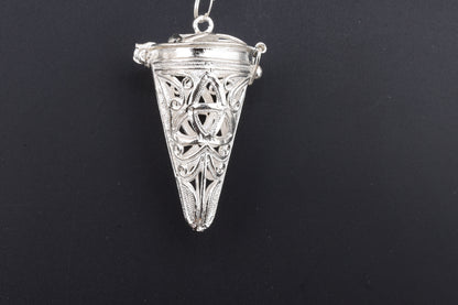 Silver Metal Cage Pendants