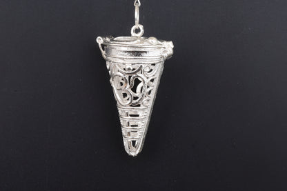 Silver Metal Cage Pendants