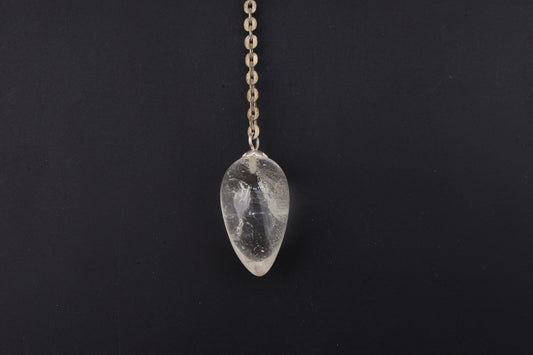 Clear Quartz Teardrop Pendulums