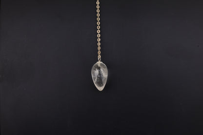 Clear Quartz Teardrop Pendulums
