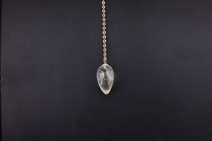 Clear Quartz Teardrop Pendulums