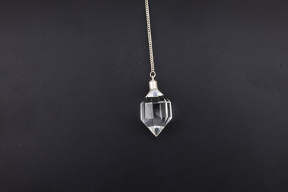 Clear Quartz Double Terminated Pendants