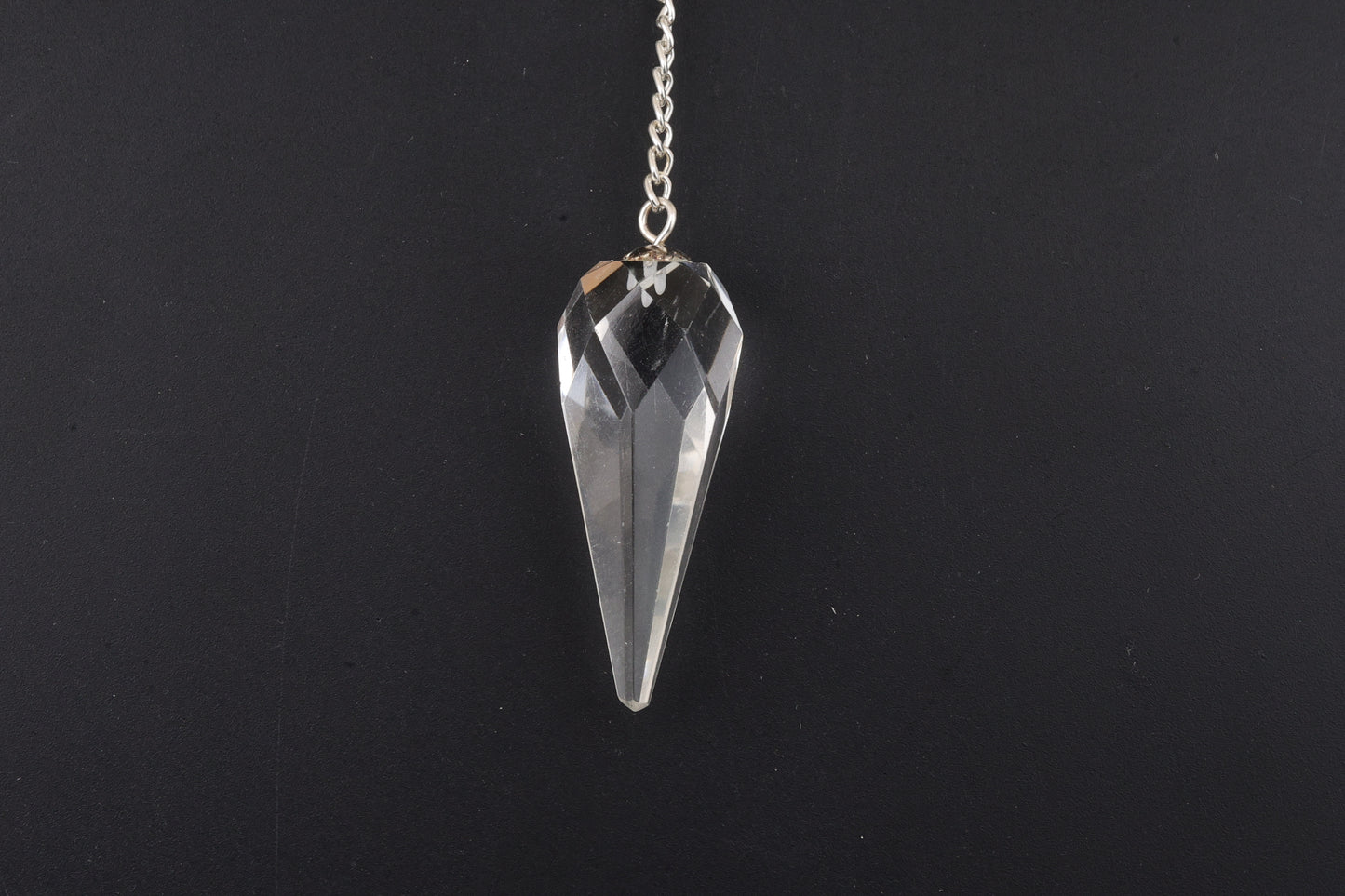 Clear Quartz Faceted Pendants