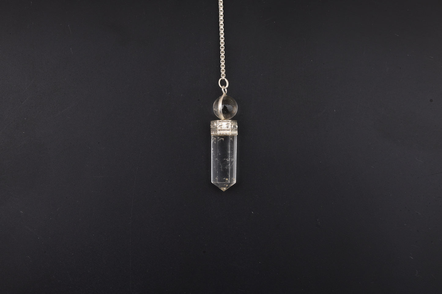Clear Quartz Pendulums with Sphere