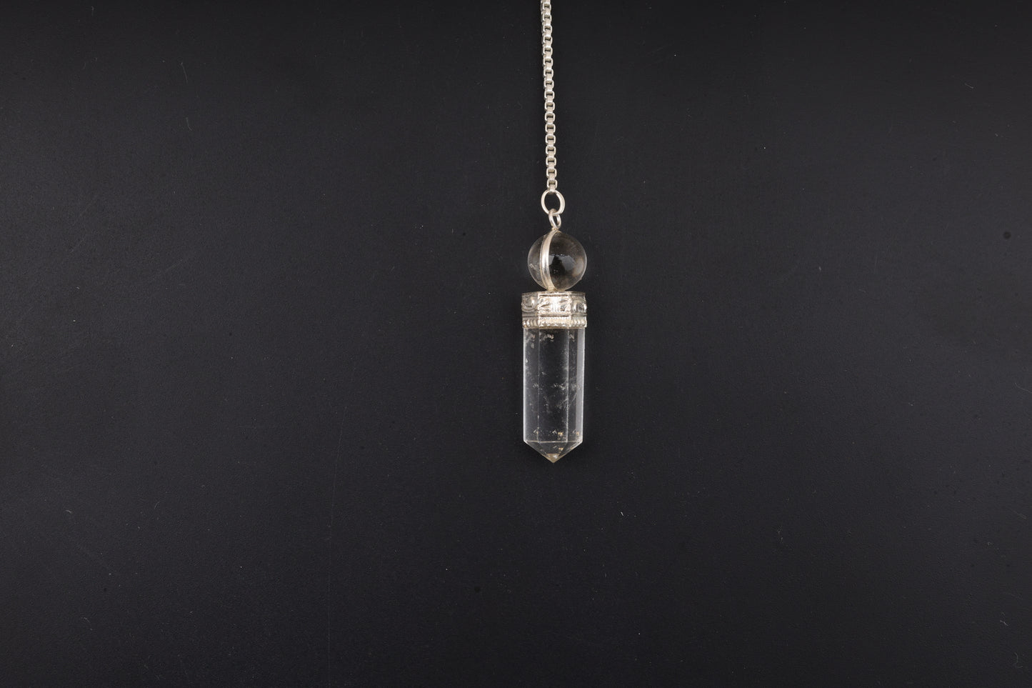 Clear Quartz Pendulums with Sphere