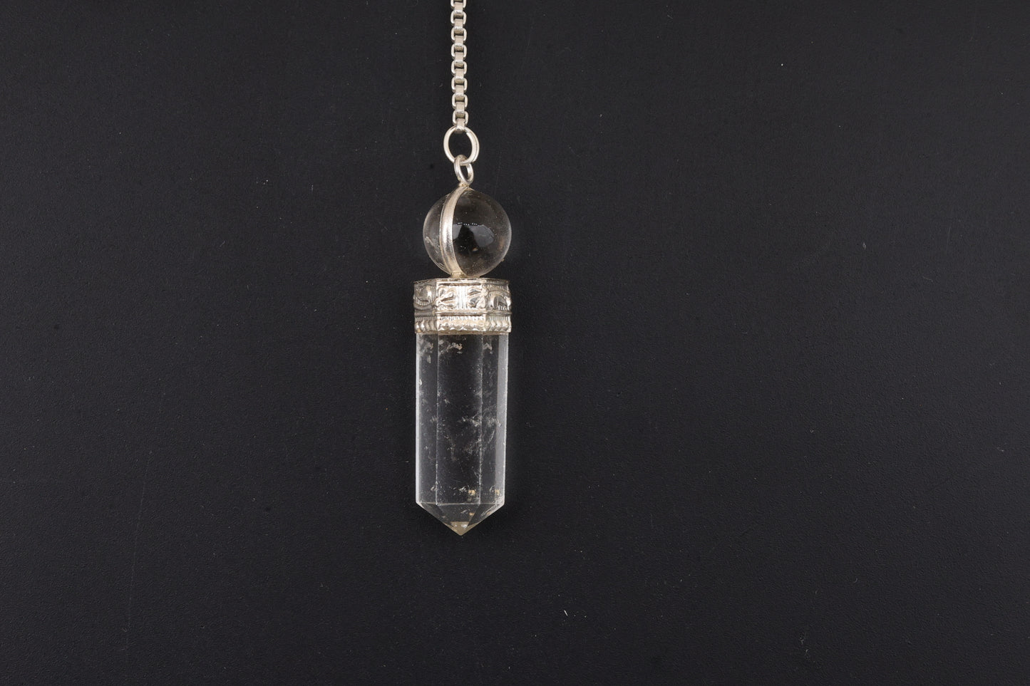 Clear Quartz Pendulums with Sphere