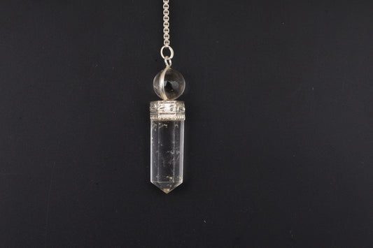 Clear Quartz Pendulums with Sphere
