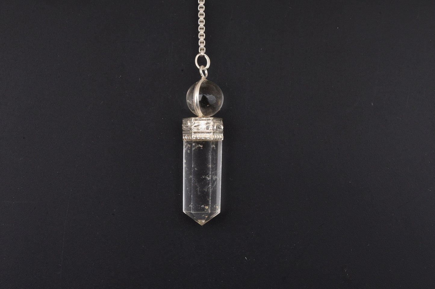 Clear Quartz Pendulums with Sphere