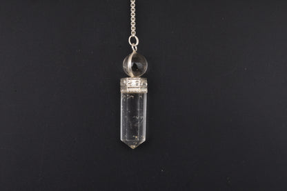 Clear Quartz Pendulums with Sphere