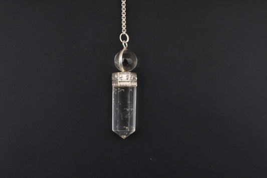 Clear Quartz Pendulums with Sphere