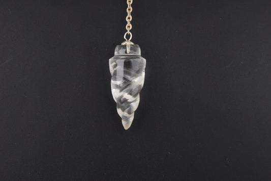 Clear Quartz Temple Pendulums