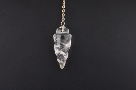 Clear Quartz Temple Pendulums