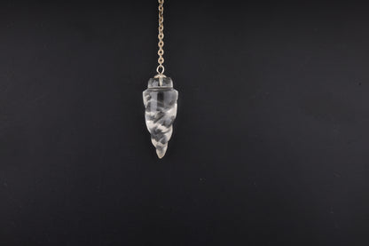 Clear Quartz Temple Pendulums