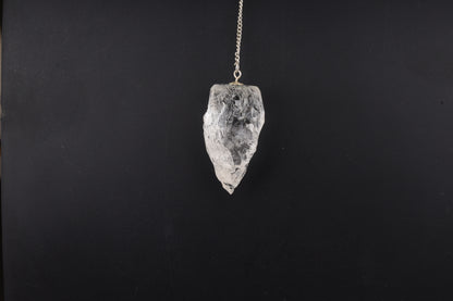 Clear Quartz Rough Pendulums