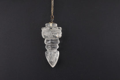 Clear Quartz Tibet Dorje Pendulums 1