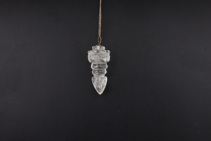 Clear Quartz Tibet Dorje Pendulums 1