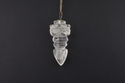 Clear Quartz Tibet Dorje Pendulums 1