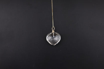Clear Quartz Heart Pendulums