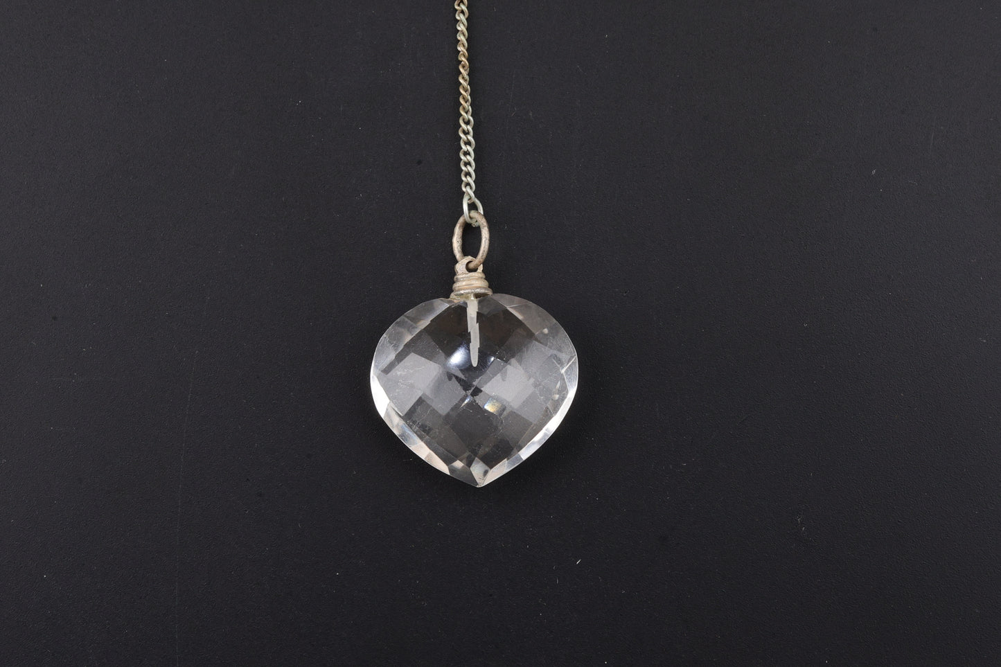 Clear Quartz Heart Pendulums