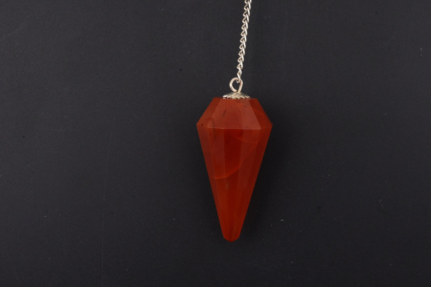 Carnelian Faceted Pendants