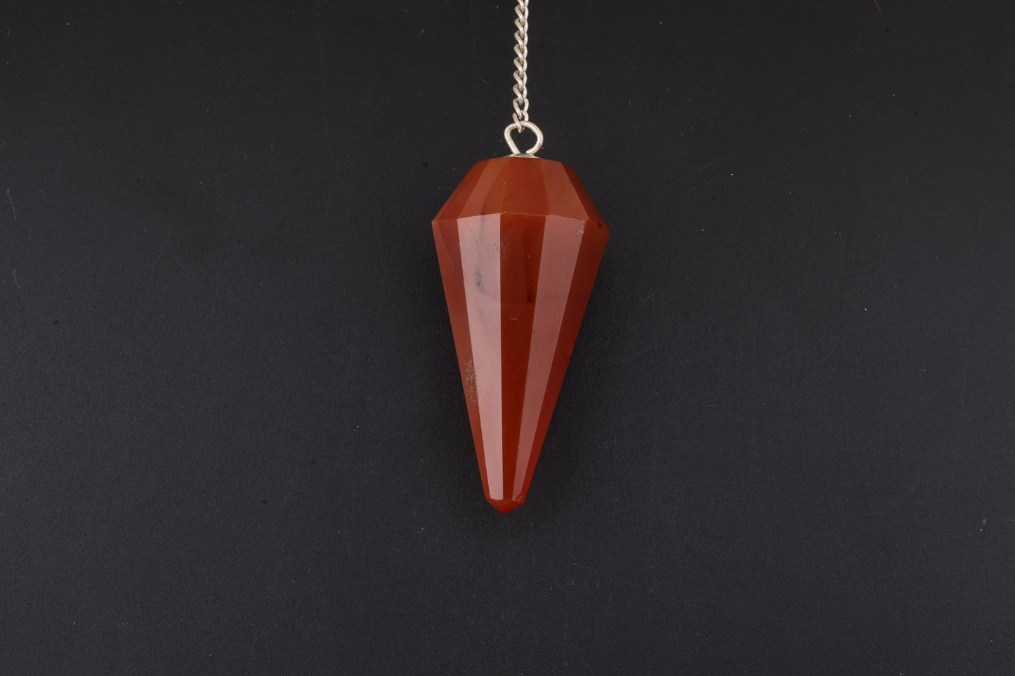 Carnelian Faceted Pendants