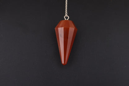Carnelian Faceted Pendants