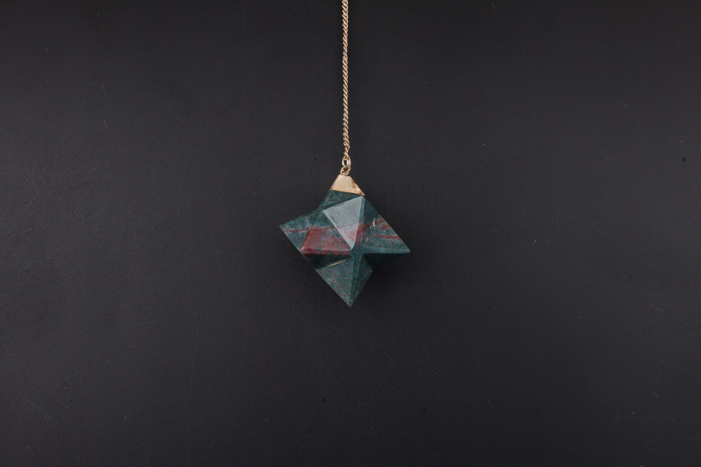 Bloodstone Merkaba Pendants