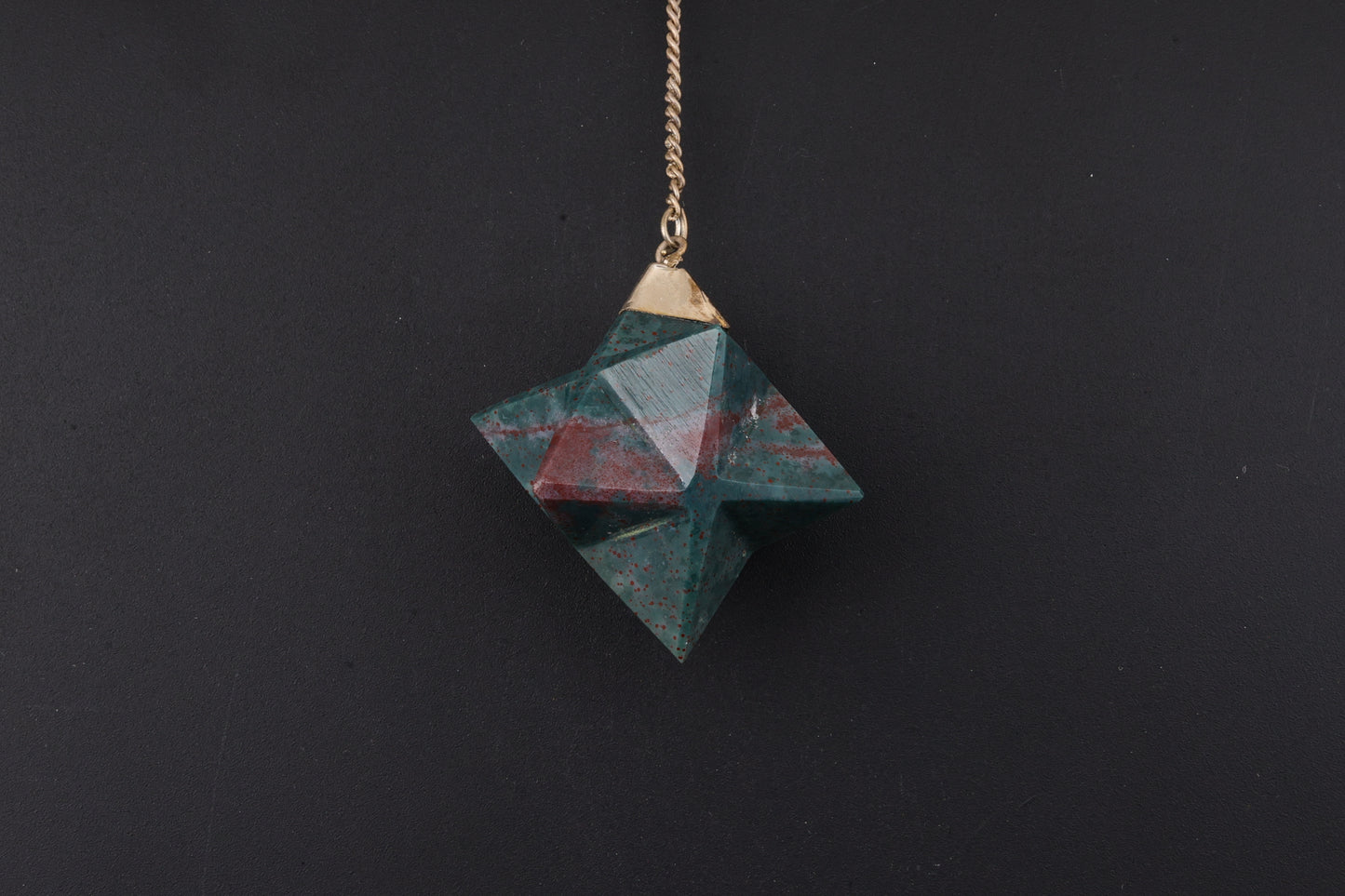 Bloodstone Merkaba Pendants