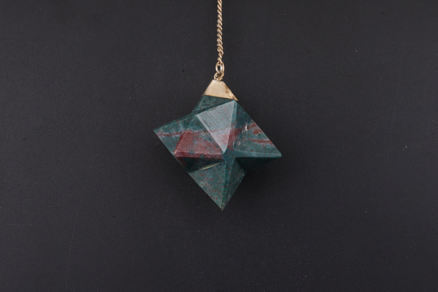 Bloodstone Merkaba Pendants