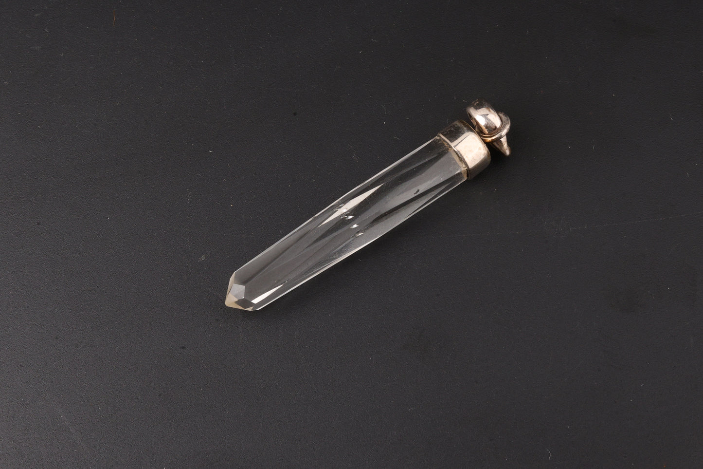 Clear Quartz Faceted Point Pendants