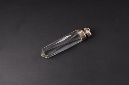 Clear Quartz Faceted Point Pendants