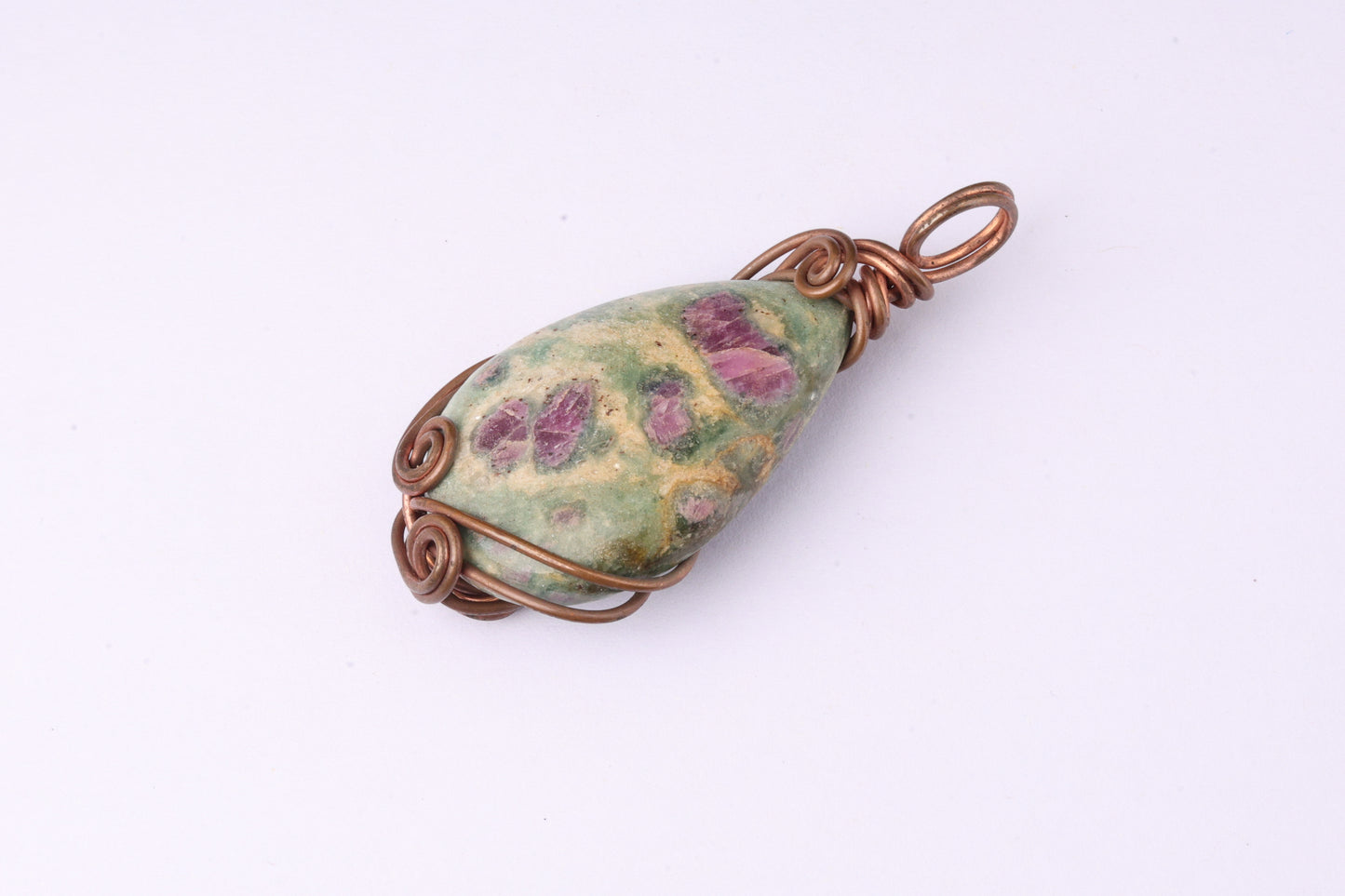 Ruby Fuchsite Wire Wrap Pendants