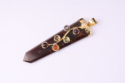 7 Chakra Fluorite Pendants 2