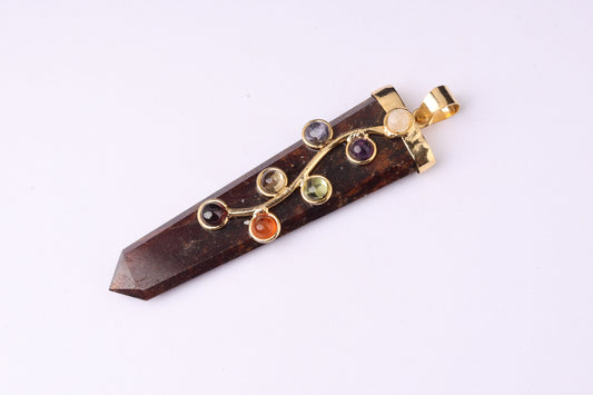 7 Chakra Fluorite Pendants 2