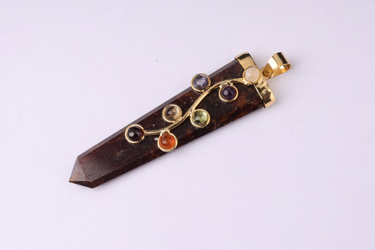 7 Chakra Fluorite Pendants 2