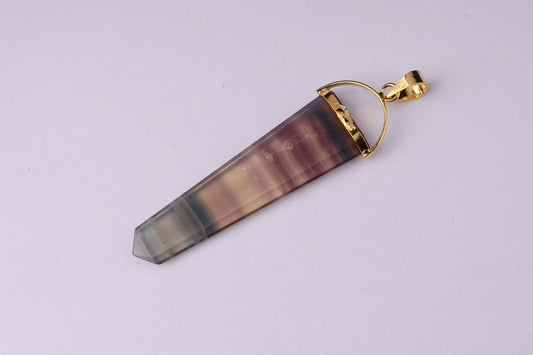 Fluorite Pencil Pendants
