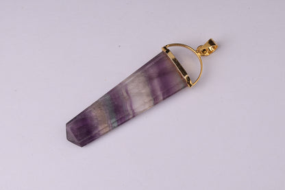 Fluorite Pencil Pendants