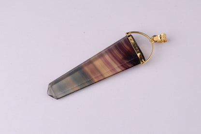 Fluorite Pencil Pendants
