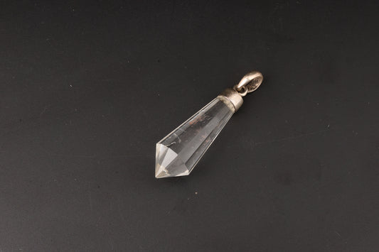 Clear Quartz Vogel Cut Pendants