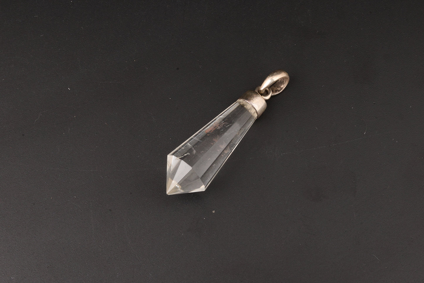 Clear Quartz Vogel Cut Pendants
