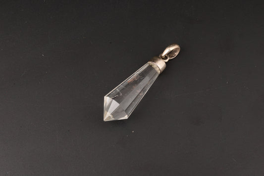 Clear Quartz Vogel Cut Pendants