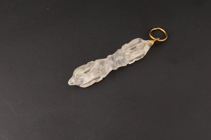 Clear Quartz Dorje Pendants