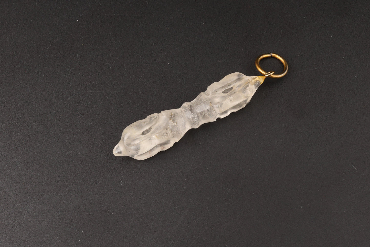 Clear Quartz Dorje Pendants