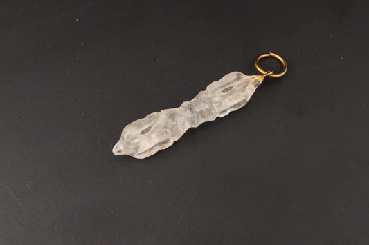 Clear Quartz Dorje Pendants