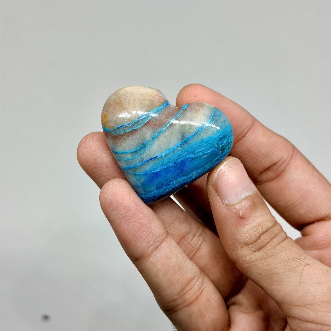 Azurite Shattuckite Heart (1KG)
