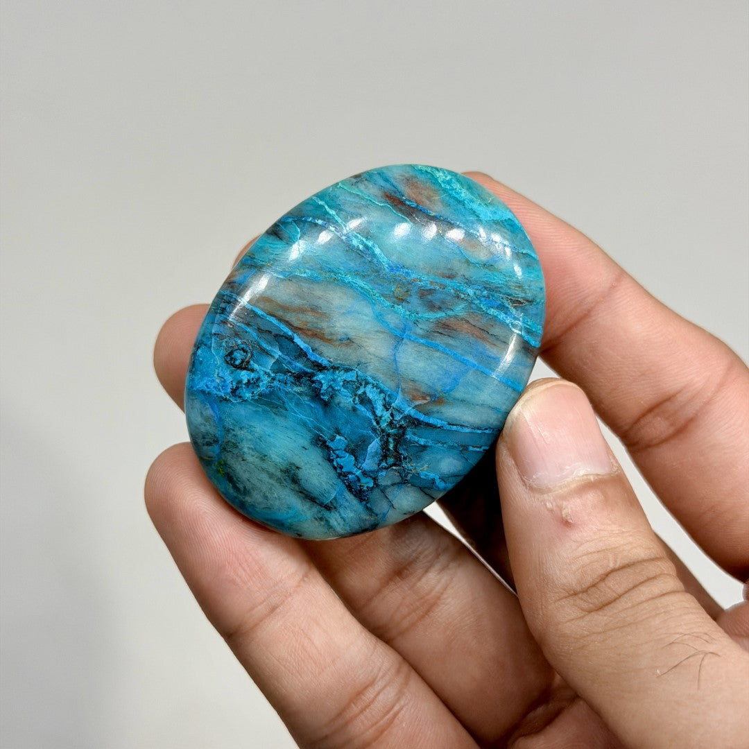 Azurite Shattuckite Palmstones (1KG)